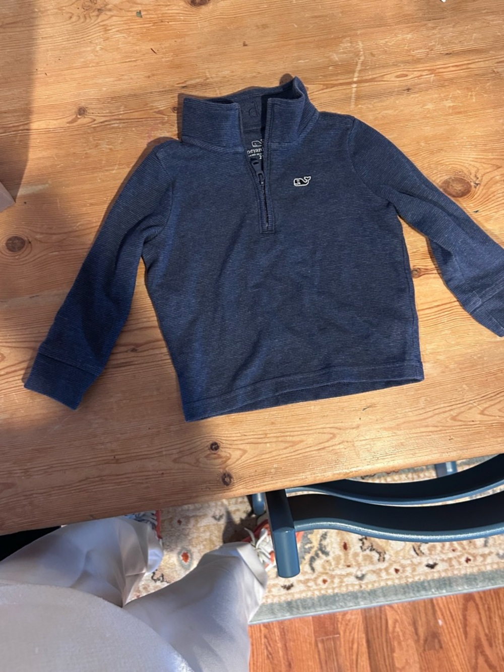 Vineyard Vines Navy Boys' Quarter-Zip Pullover